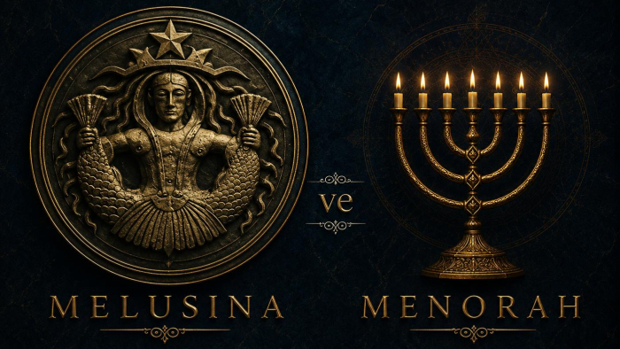 MELUSINE VE MENORAH (7 kollu Şamdan)